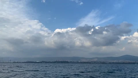 Sea ​​and clouds time lapse Stock Footage 171368318
