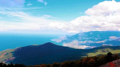 Sea and clouds. timelapse. Stock Footage 84722063