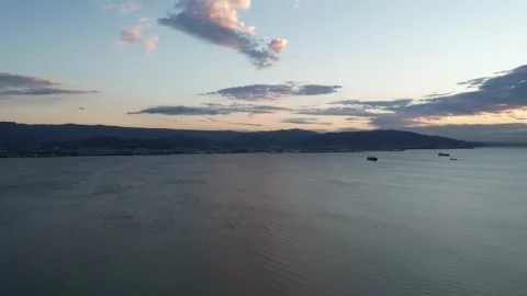 Sea and clouds timelapse Video stock 218387168