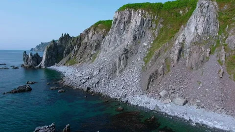 Sea and mountains Stock Footage 219865790