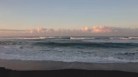 Sea And Red Cloud Stock Footage 203970094