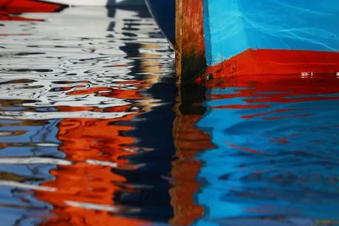 The sea and reflection Stock Photos
