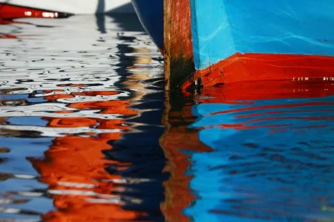 The sea and reflection Stock Photos