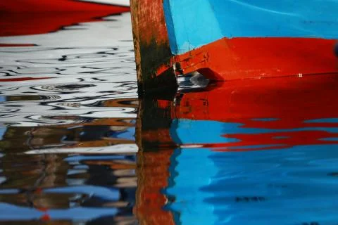 The sea and reflection Stock Photos