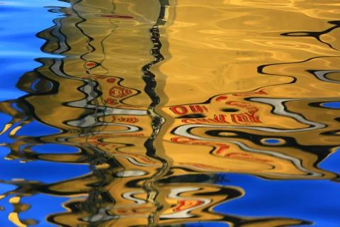 The sea and reflection Stock Photos