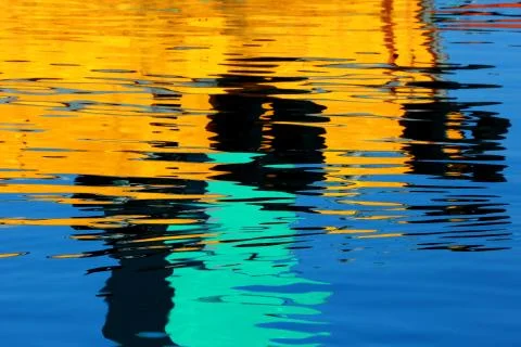 The sea and reflection Stock Photos