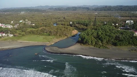 Sea and river Stock Footage 254470739