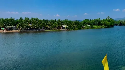 Sea and river meets Stock Footage 161963388
