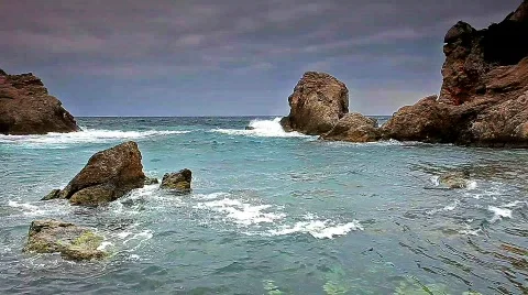 Sea and rocks Vidéo 454549