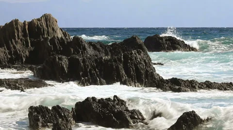 Sea and rocks Stock-Footage 33145739