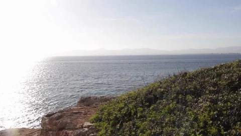 Sea and rocks Stock Footage 127870979