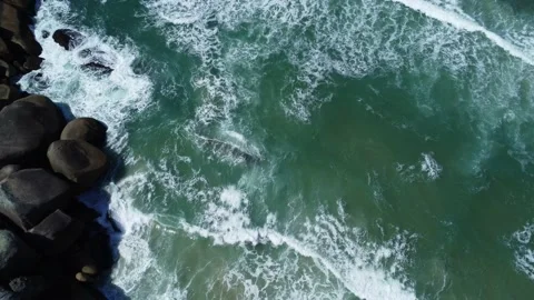 Sea and rocks Stock Footage 185292042