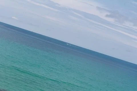 Sea and sky with cloud pattern Stock Photos