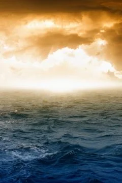 Sea and sky Stock Illustration