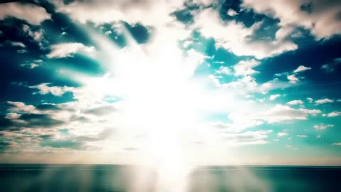 Sea and sky. timelapse, 4K. FULL HD 库存影片 219622256