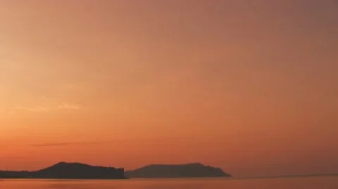 Sea and sky timelapse in the sunset. Stock Footage 12101507