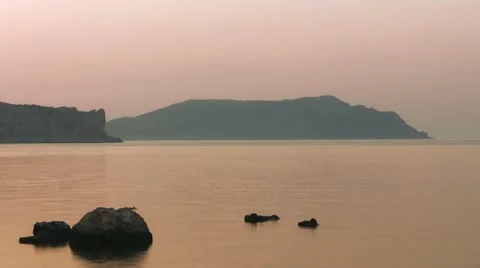 Sea and sky timelapse in the sunset. Stock Footage 12101547