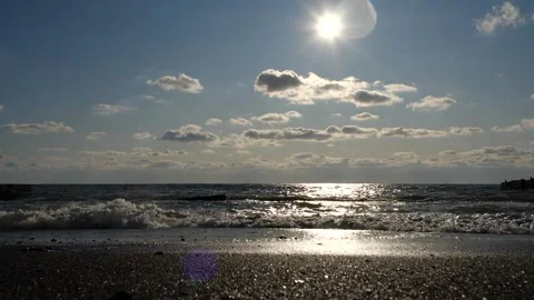 The sea and the sun Stock Footage 130678193