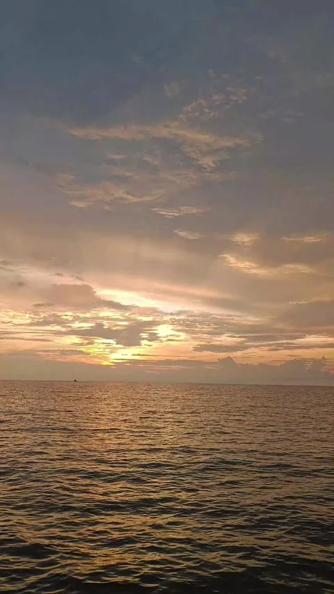 Sea and sunset 2 Stock Footage 281824818