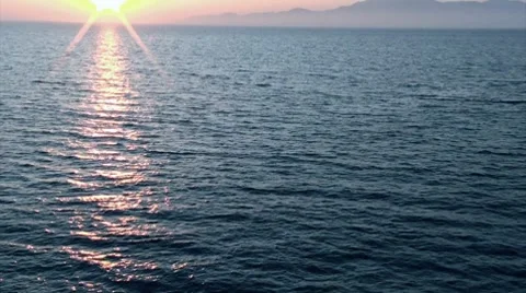 Sea and Sunset Stock Footage 8826979