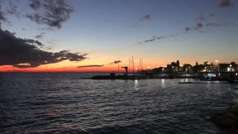 Sea and sunset Stock Footage 144628183