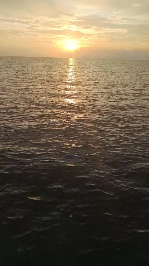 Sea and sunset Stock Footage 281824473