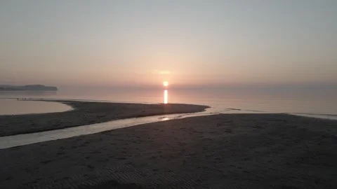 Sea and sunset Stock Footage 337001524
