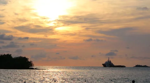 Sea and Sunsets Stock Footage 58799371