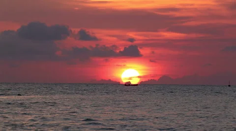 Sea and Sunsets Stock Footage 58799993