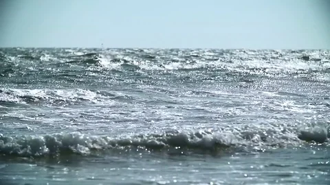 The sea and the waves Stock Footage 75175161