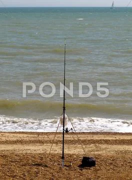 Sea Angling Rod Stock Photos