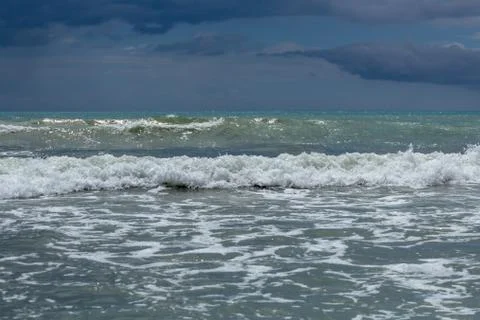 Sea azure waves Stock Photos
