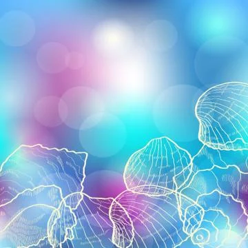 Sea background Illustrazione stock