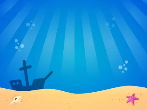 Sea Background Stock Illustration