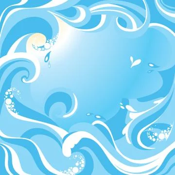 Sea background Stock Illustration