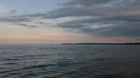 Sea background, looking forward to the sunset. Stock Footage 223304444