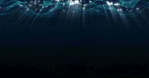 Sea Background With Seaweed And Rays Of The Sun Crossing The Water Stock Footage 108986272