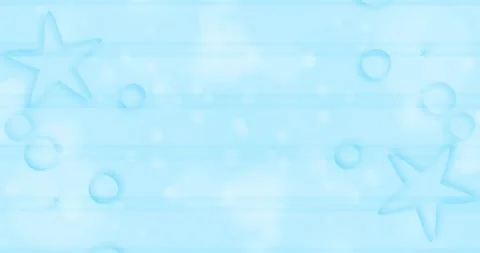 Sea background with starfish and bubbles. Summer background for cards Stock Footage 277629108