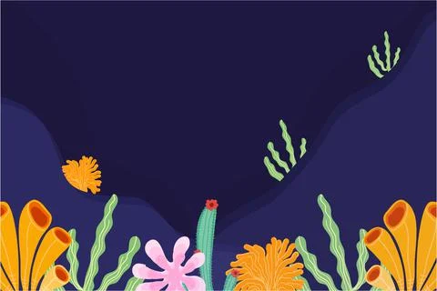 Sea Background Vector Illustrazione stock