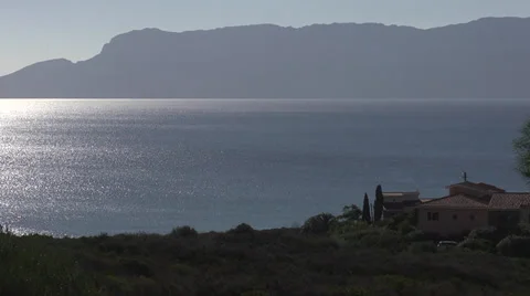 Sea backlight landscape 스톡 동영상 34548773