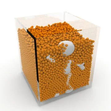 Sea of ??balls Stock Illustration