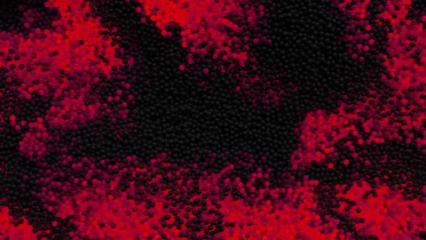 Sea ​​of ​​balls red Stock Footage 169454521