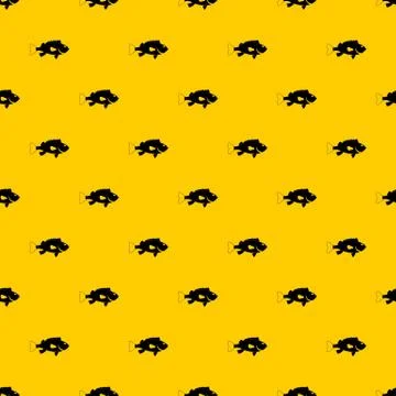 Sea bass fish pattern イラスト素材