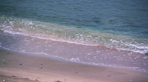 Sea beach and breakers Stock Footage 1002524