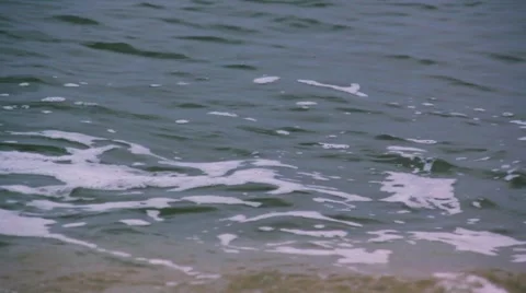 Sea beach and breakers Stock Footage 1002570