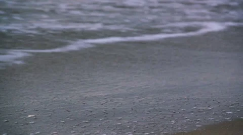 Sea beach and breakers Stock Footage 1002616