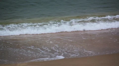Sea beach and breakers Stock Footage 1002647