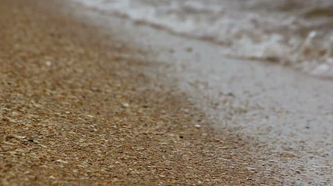 Sea beach and breakers Stock Footage 5090668