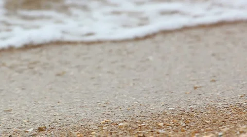 Sea beach and breakers Stock Footage 5090743