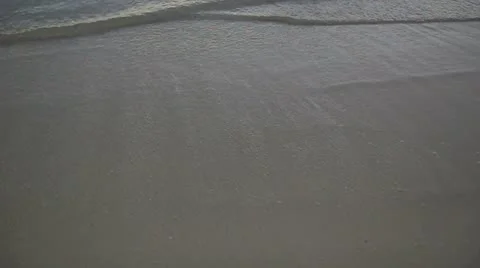 Sea beach and breakers Stock Footage 8920053